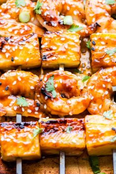 Teriyaki Shrimp and Pineapple Skewers - 30 Ridiculously Good Recipes For Shrimp Skewers
