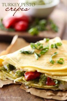 Turkey Pesto Crepes - 30 Delicious Crepes That Will Make Your Day