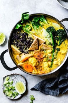 Vegan Coconut Curry Noodle Soup - 30 Best Curry Soups To Blow Up Your Taste