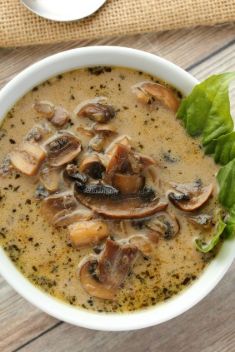 Vegan Cream of Mushroom Soup - 30 Super Healthy and Delicious Mushroom Soups