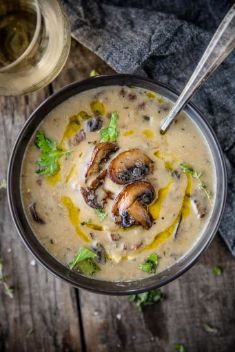 Wild Mushroom Soup - 30 Super Healthy and Delicious Mushroom Soups