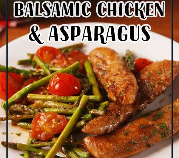 One-Pan Balsamic Chicken and Asparagus
