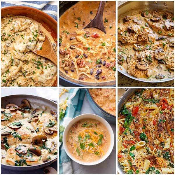 30 Irresistible Creamy Chicken Dishes 3 - 30 “Irresistible” Creamy Chicken Dishes