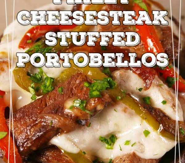Philly Cheesesteak Stuffed Portobellos