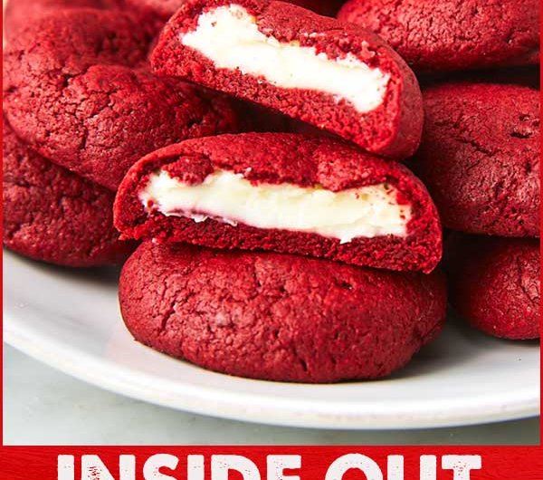Inside Out Red Velvet Cookies