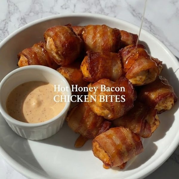Hot Honey Bacon Chicken Bites
