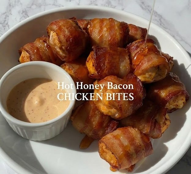 Hot Honey Bacon Chicken Bites