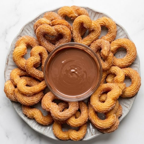 Sweet & Crispy Heart-Shaped Churros