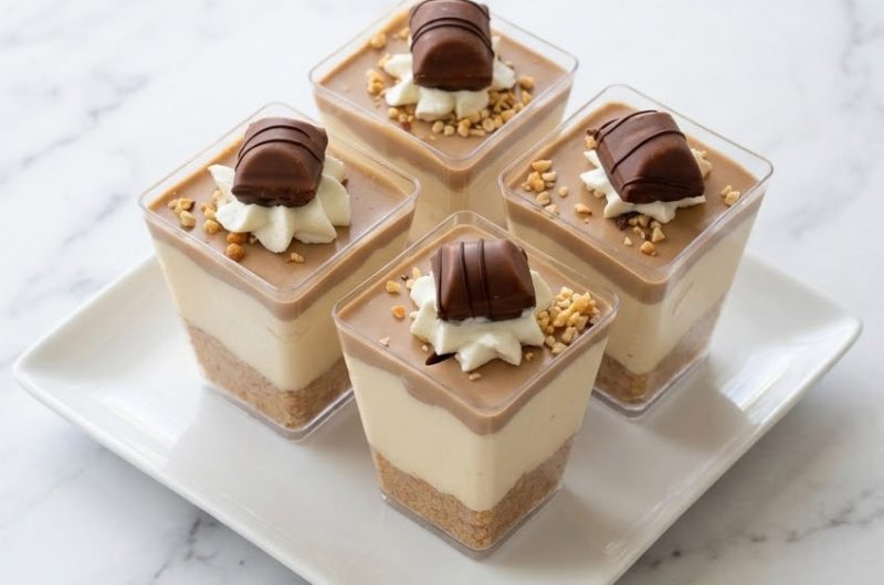 Kinder Bueno Chocolate Hazelnut Dessert in a Glass