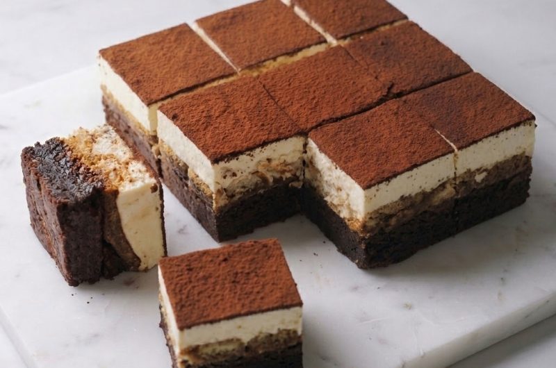 The Ultimate Fudgy Tiramisu Brownies