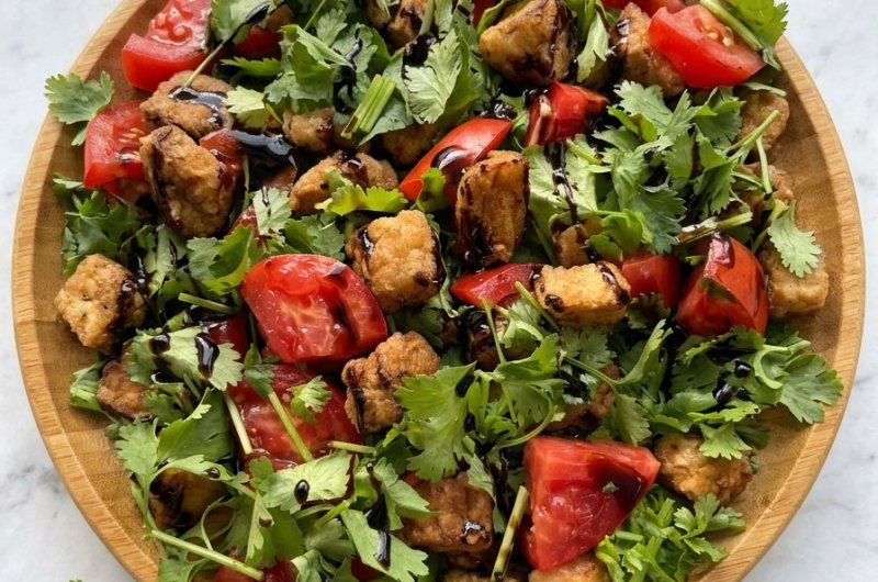 Crispy Eggplant Salad